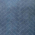 Premium Large Midnight Blue Herringbone Tile 1.0m x 2.4m Shower Panel