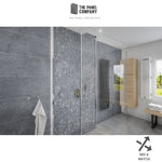 Premium Large Mosaic Blue 1.0m x 2.4m Shower Panel