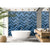 Premium Large Multi Blue Herringbone Tile 1.0m x 2.4m Shower Panel