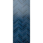 Premium Large Multi Navy Herringbone Tile 1.0m x 2.4m Shower Panel