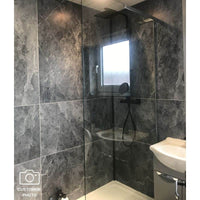 Premium Large Tile Grey 1.0m x 2.4m Shower Panel