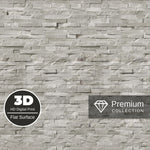 Premium Large Natural Stone Light Grey 1.0m x 2.4m Shower Panel