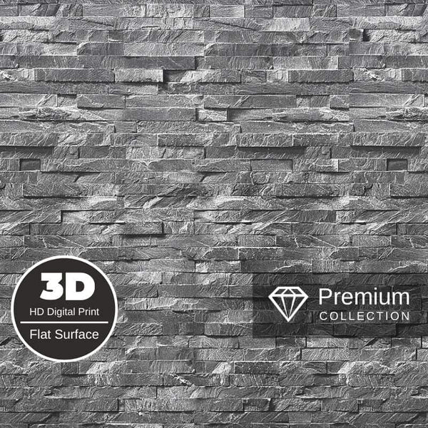 Premium Large Natural Stone Anthracite 1.0m x 2.4m Shower Panel