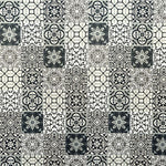 Premium Large Patchwork Black Matt 1.0m x 2.4m Shower Panel