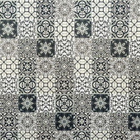 Premium Large Patchwork Black Matt 1.0m x 2.4m Shower Panel