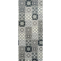 Premium Large Patchwork Black Matt 1.0m x 2.4m Shower Panel