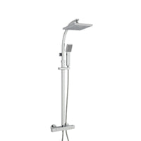 Kartell Pure Thermostatic Bar Shower with Ultra Slim Stainless Shower Drencher and Sliding Handset