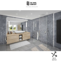 Premium Large Midnight Stone Blue 1.0m x 2.4m Shower Panel