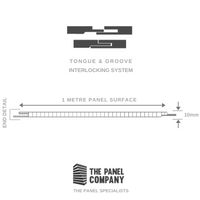 Large White Carrara Marble 1.0m x 2.4m Shower Panel