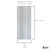 Large Silver Vision Matt 1.0m x 2.4m Shower Panel