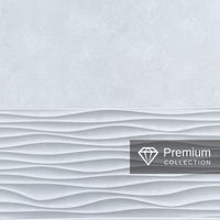 Premium Large Silver Wave Tile 1.0m x 2.4m Shower Panel