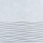 Premium Large Silver Wave Tile 1.0m x 2.4m Shower Panel