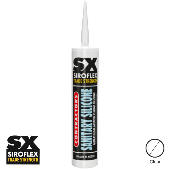 SiroFlex Contractors Sanitary Silicone - Clear