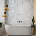 Large Subtle Grey Marble 1.0m x 2.4m Shower Panel
