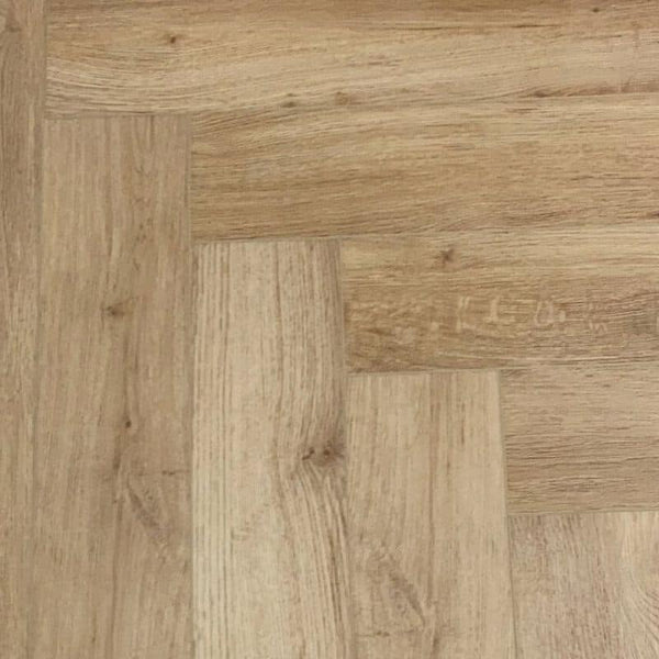 Tarbet Oak Herringbone SPC Flooring | w/ Built In Underlay | Elegance Range | 0.806m² Pack