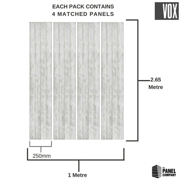 Vox Motivo Modern Grey Wood | 4 Pack