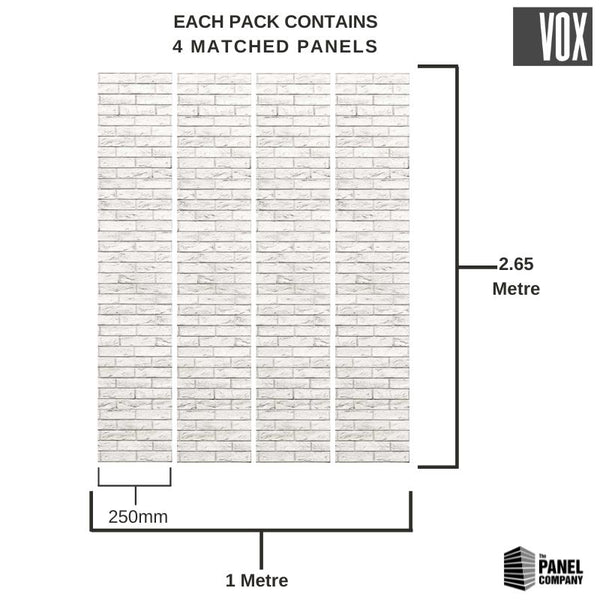 Vox Motivo Modern Loft Brick | 4 Pack